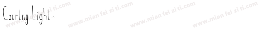 Courtny Light字体转换